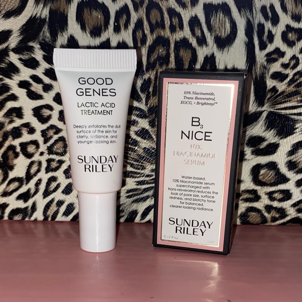 Sunday Riley good genes latic acid treatement  & B3 NICE 10% Niacinamide serum